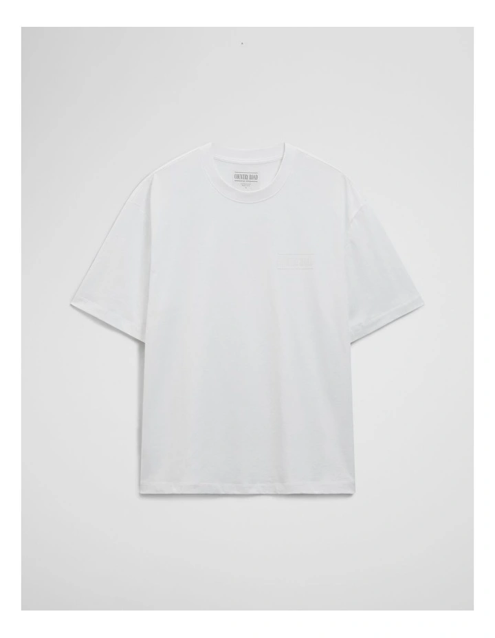 Australian Cotton Short Sleeve Heritage Boxy T-shirt in White image 2