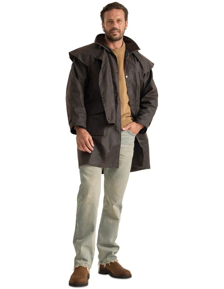 COM2230HWO Ranger Oilskin Coat in Heritage image 2