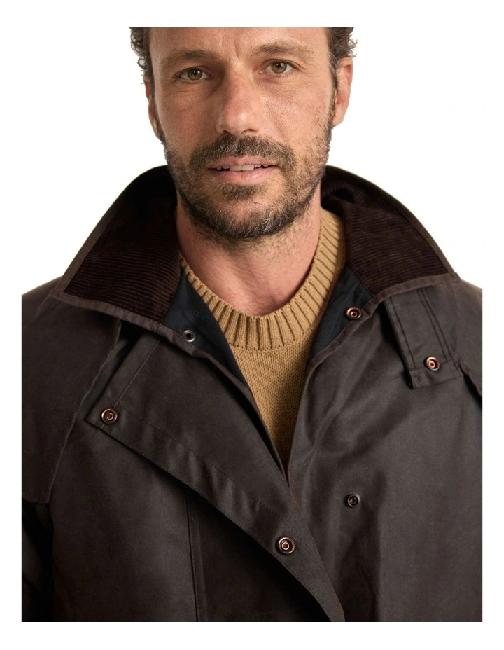 COM2230HWO Ranger Oilskin Coat in Heritage image 5