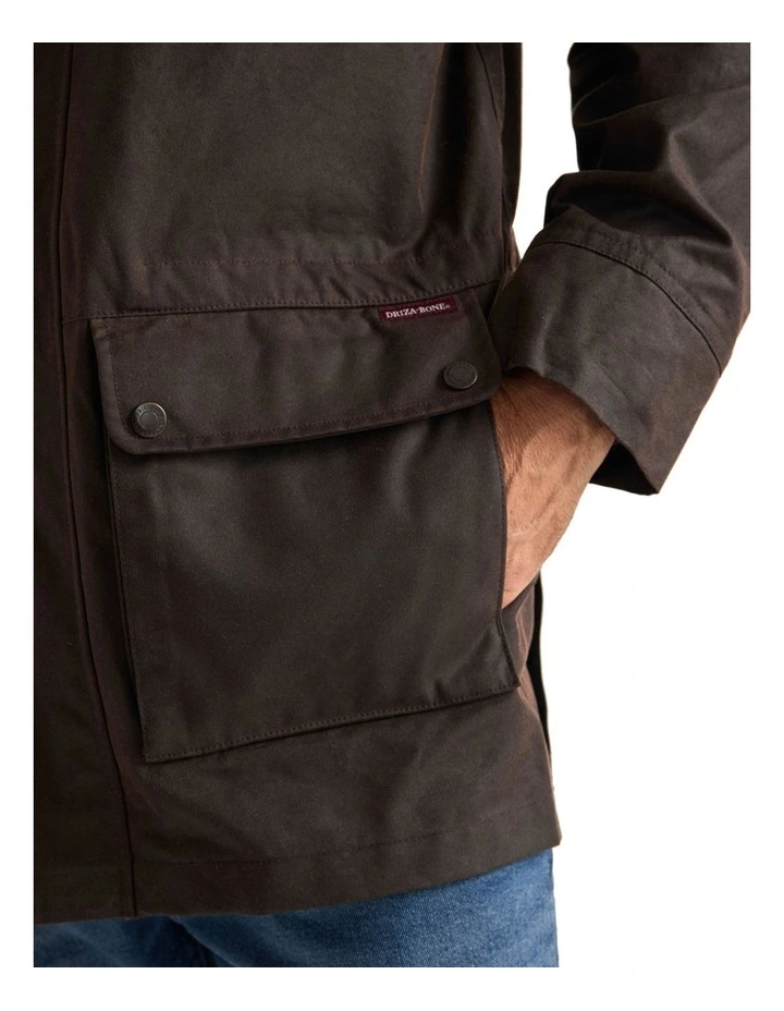 COM2232HWO Bushman Oilskin Coat in Heritage image 4