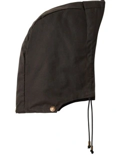 ACM2264HWO Detachable Oilskin Hood Coat in Brown