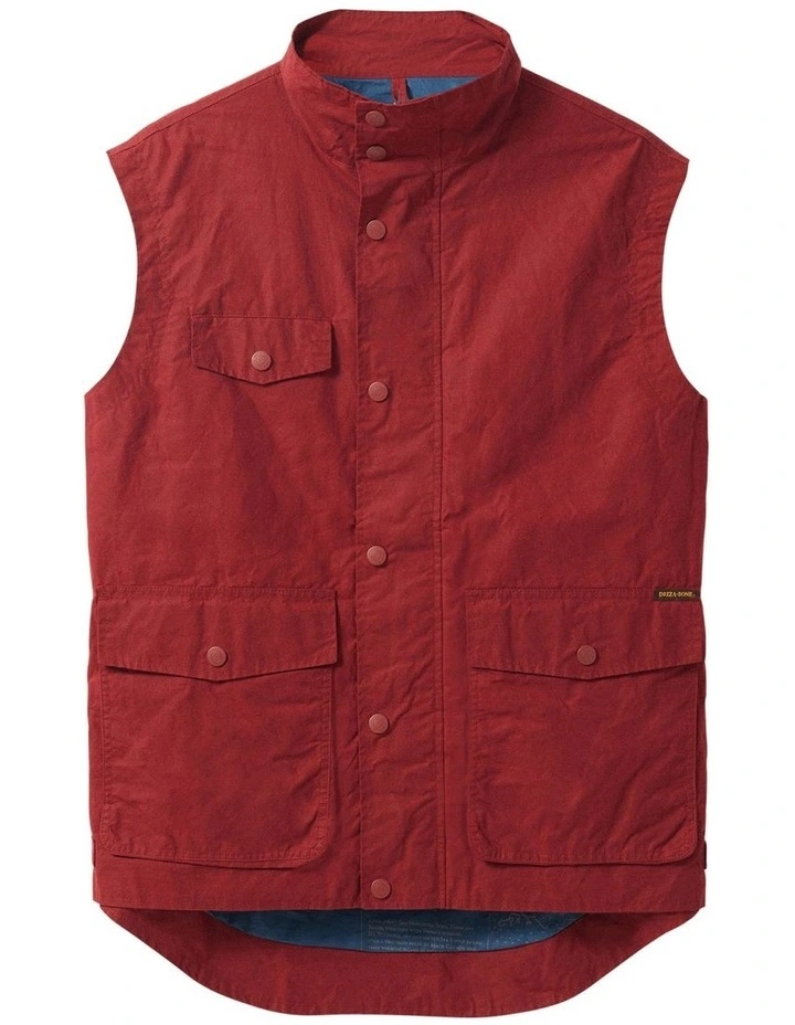 3Vem00015 Lightweight Jumbuck Vest in Red image 6