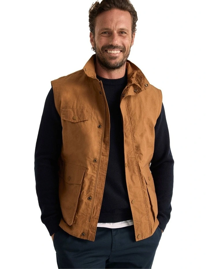 3Vem00015 Lightweight Jumbuck Vest in Siltstone image 6