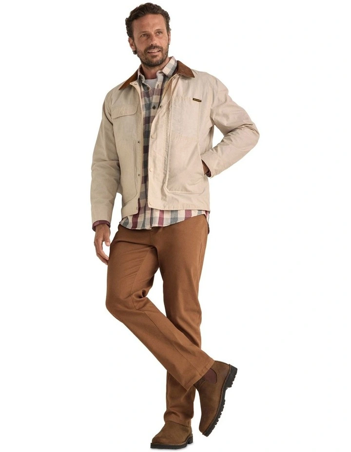 3JKM00027 Light Weight Worker Jacket in Pebble image 2