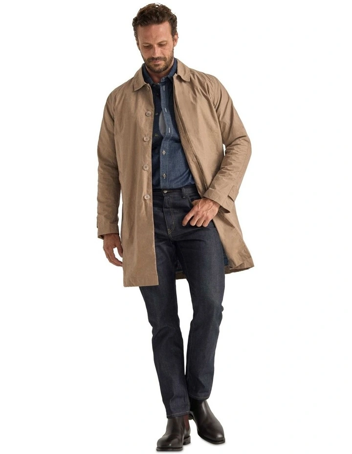 3Ctm00031 Lightweight Town & Country Coat in Desert image 2