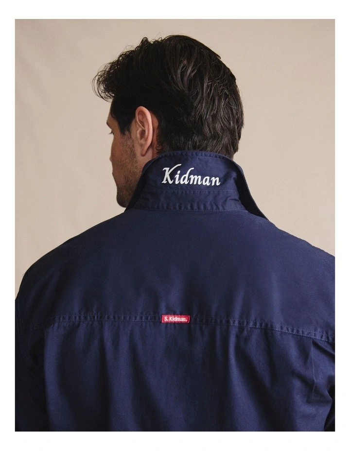 S.Kidman 1SHM00130 Armstrong Full Placket Work Shirt - Navy image 3