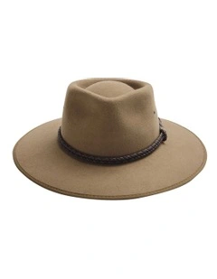 100% Merino Wool Drover Hat in Brown
