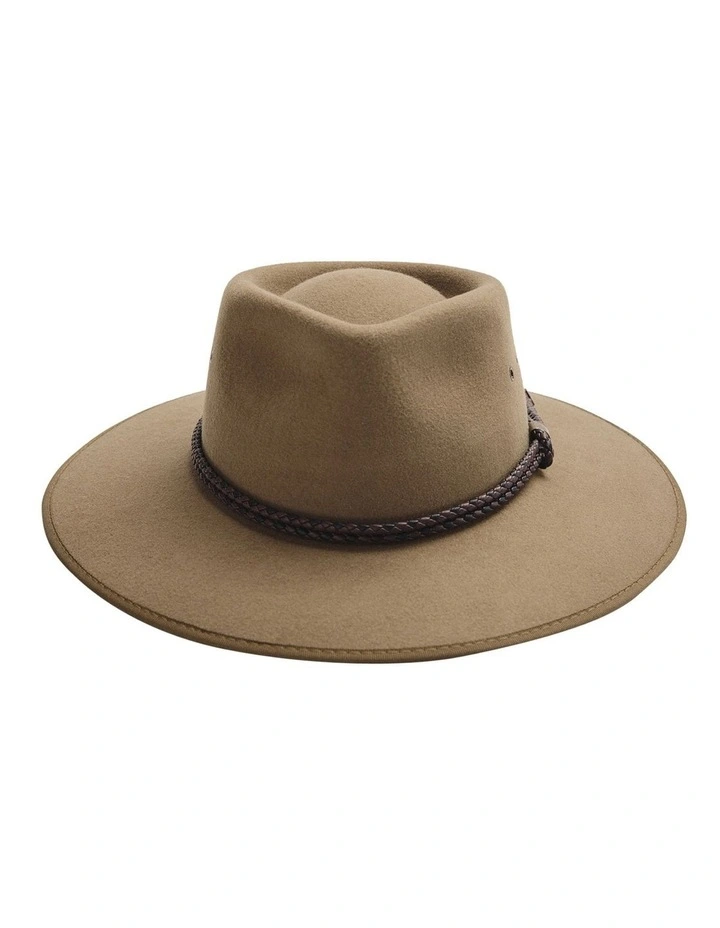 100% Merino Wool Drover Hat in Brown image 1