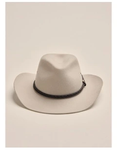 100% Merino Wool Drover Hat in Stone