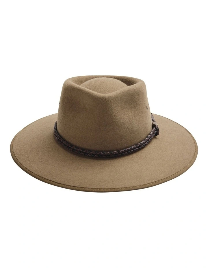 100% Merino Wool Drover Hat in Stone image 1