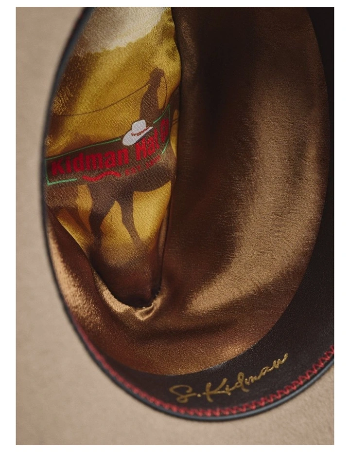 100% Merino Wool Drover Hat in Stone image 4