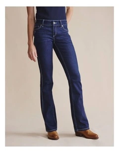 Tara Boot Leg Jean - Low Rise (Reg 34) 1PAW00141R in Dark Wash