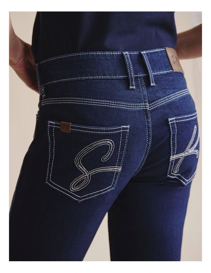 Tara Boot Leg Jean - Low Rise (Reg 34) 1PAW00141R in Dark Wash image 4