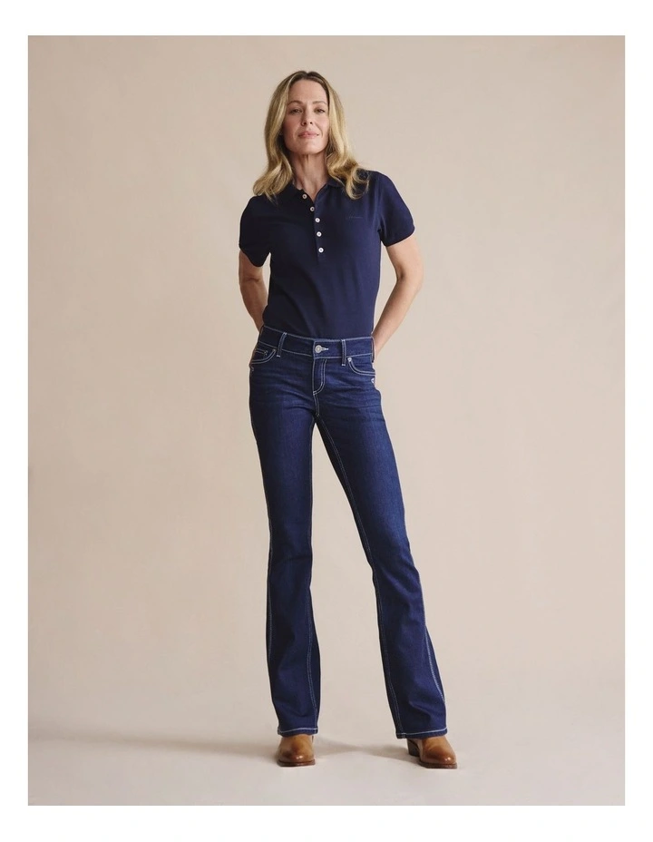 Tara Boot Leg Jean - Low Rise (Reg 34) 1PAW00141R in Dark Wash image 5