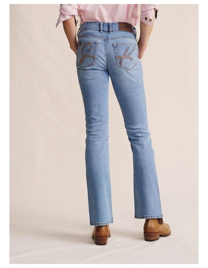 Bimbi Boot Leg Low Rise (Reg 34) Jean in Light Wash image 2