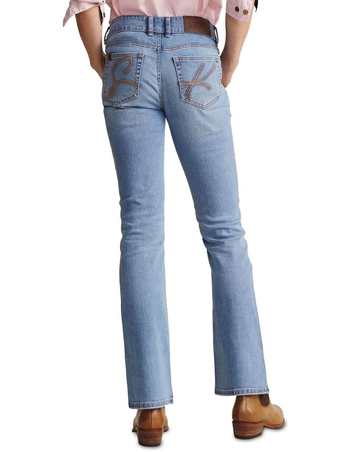 Bimbi Boot Leg Low Rise (Reg 34) Jean in Light Wash image 2