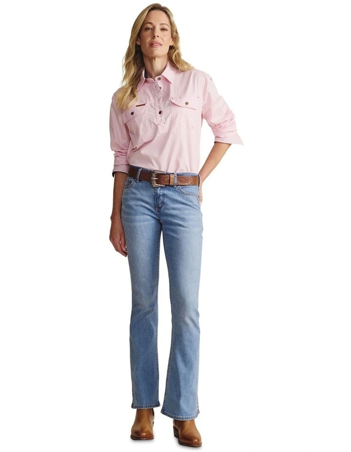 Bimbi Boot Leg Low Rise (Reg 34) Jean in Light Wash image 3