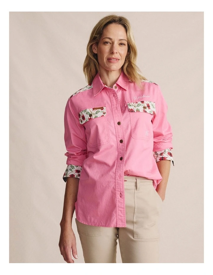 Spencer Full Placket 1SHW00026 Workshirt in Pink image 1