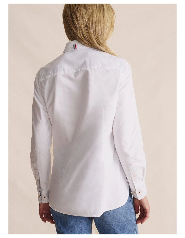 Lennard Long Sleeve Shirt 1SHW00015 in White image 2
