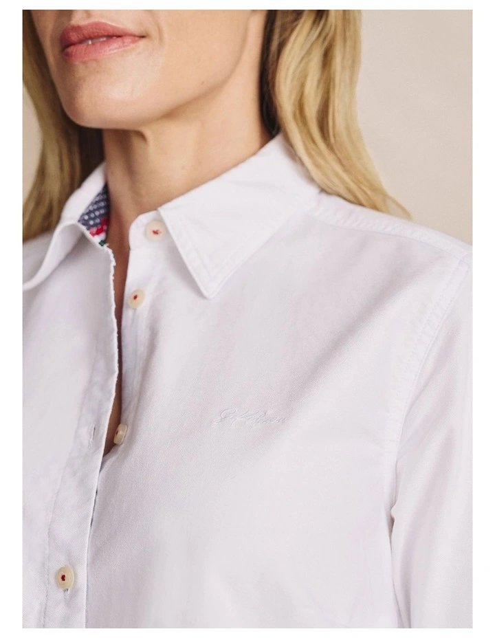 Lennard Long Sleeve Shirt 1SHW00015 in White image 3