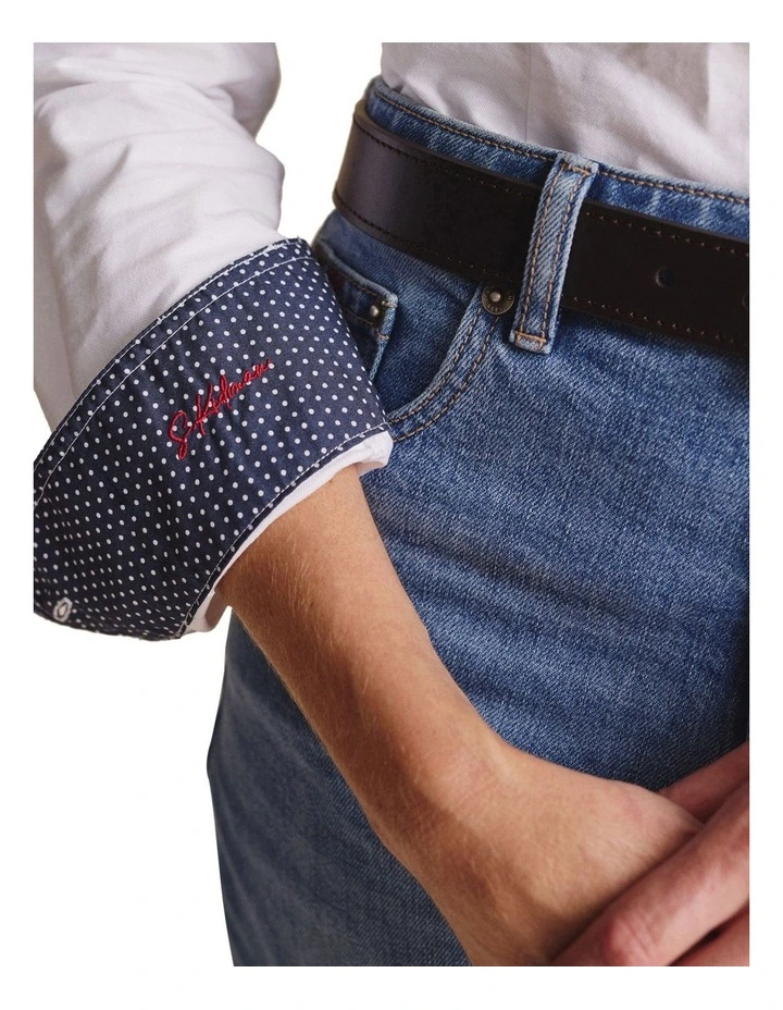 Lennard Long Sleeve Shirt 1SHW00015 in White image 5