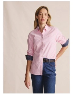 Lennard Long Sleeve Shirt 1SHW00015 in Pale Pink