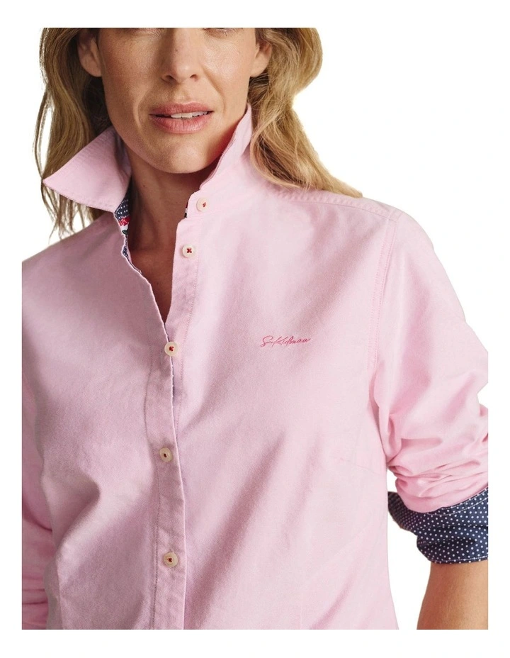 Lennard Long Sleeve Shirt 1SHW00015 in Pale Pink image 4