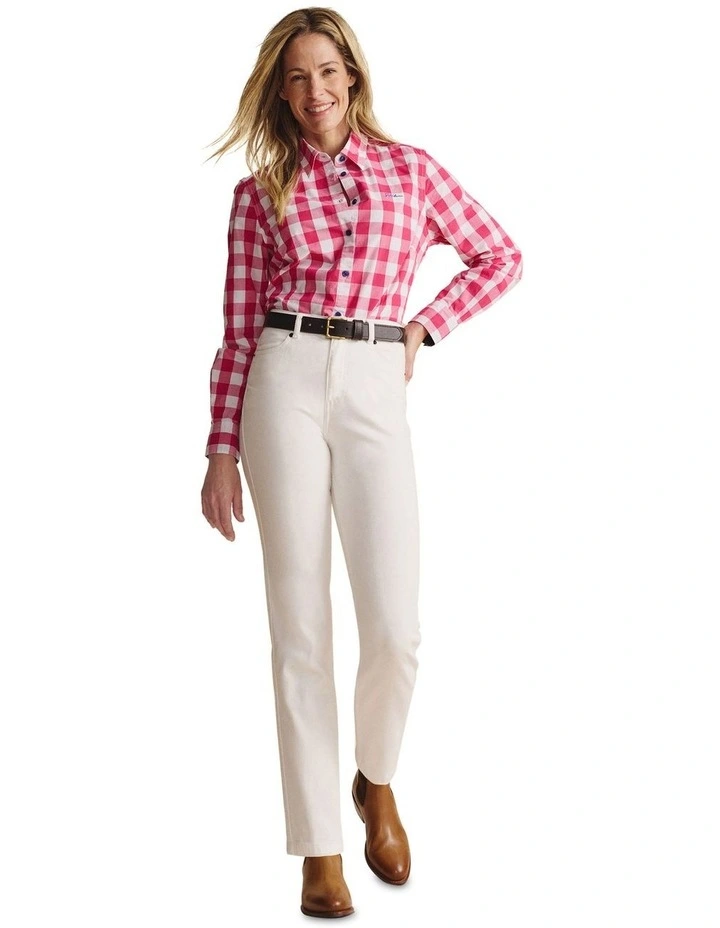 Redbank Long Sleeve Shirt 1SHW00016 in Pink image 3