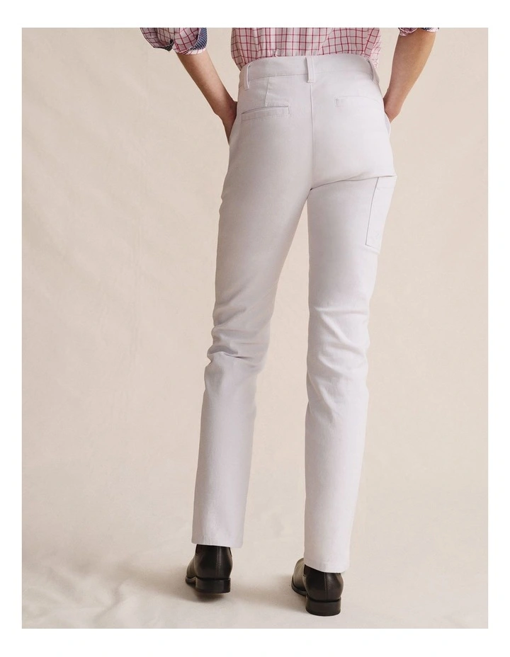 Mossman Cargo Pant in White 1PAW00014 image 2