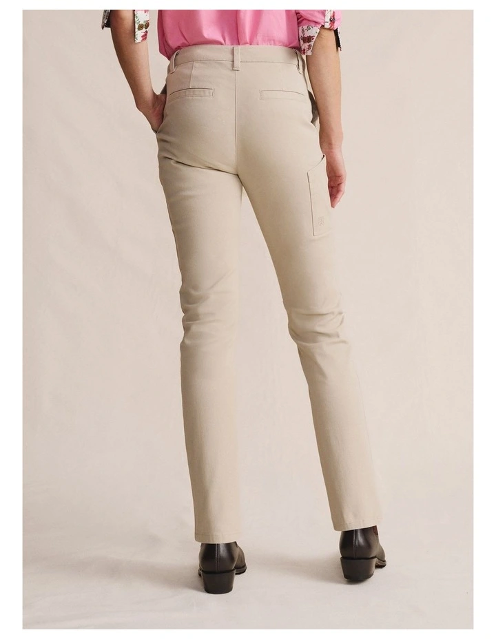 Mossman Cargo Pant 1PAW00014 in Stone image 2