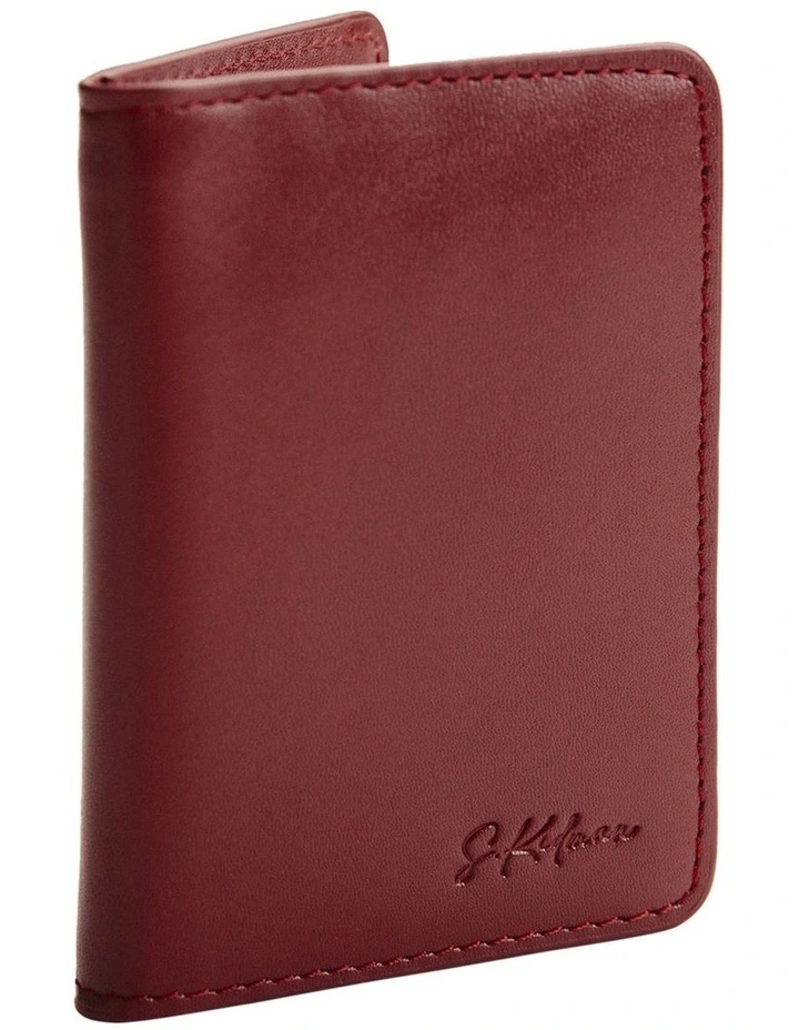 K0024PRED Ottley Leather Wallet in Pilbra Red image 1