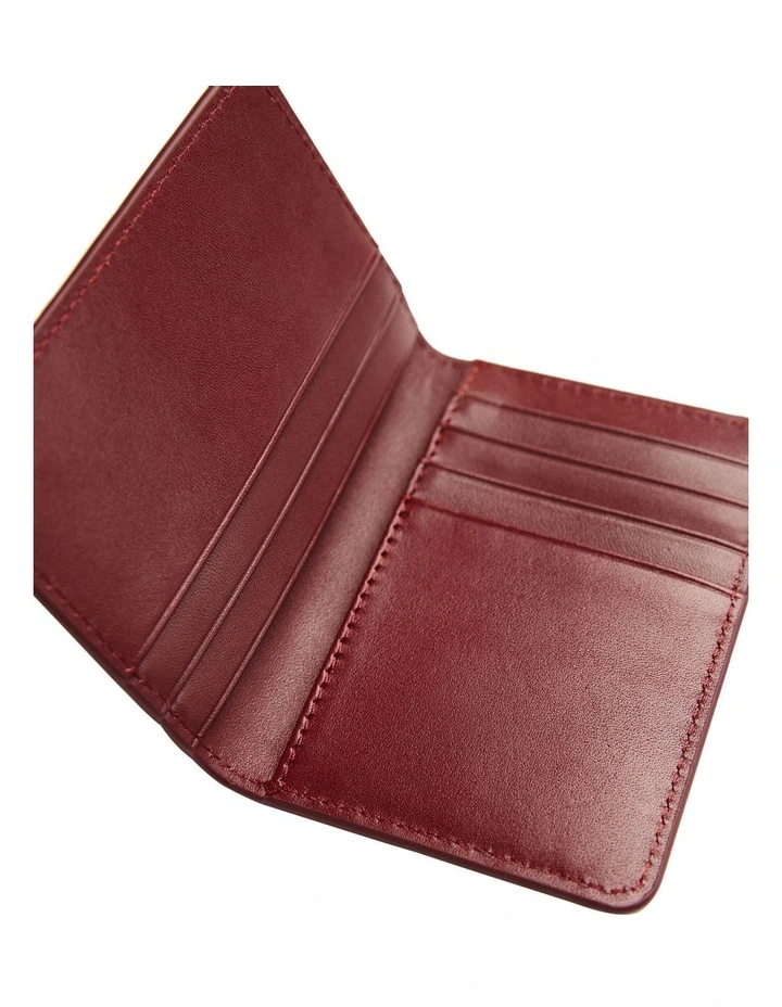 K0024PRED Ottley Leather Wallet in Pilbra Red image 2