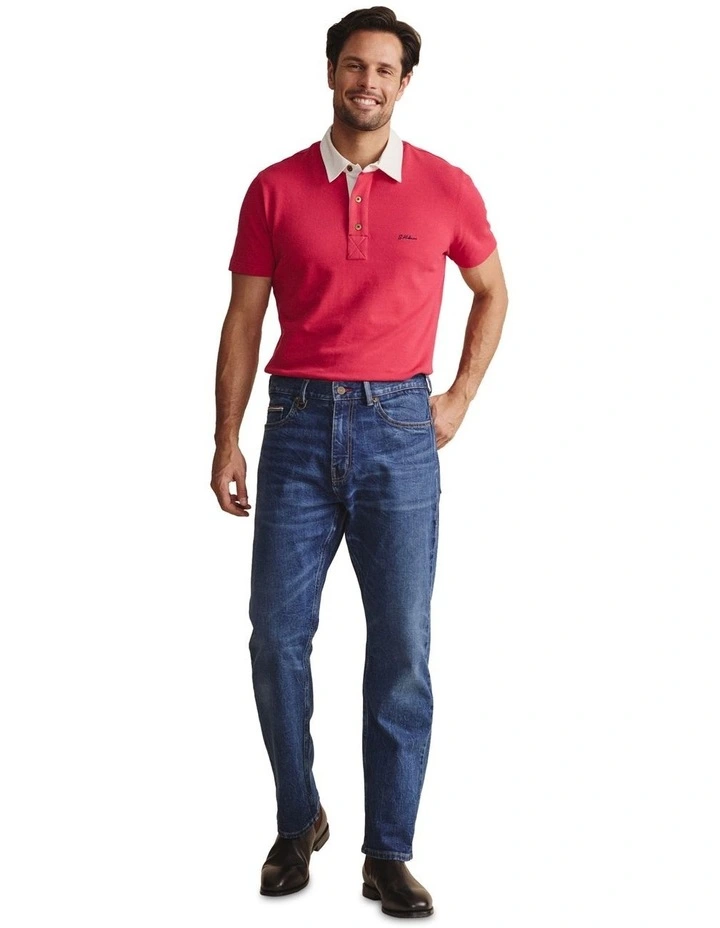 Camden 5 Pocket Jeans (Reg32) Mid Rise 1PAM00048R in Mid Wash image 3