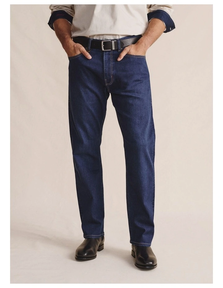 Kilmore 5 Pocket (Reg 32) Jean Mid Rise 1PAM00151R in Dark Wash image 1