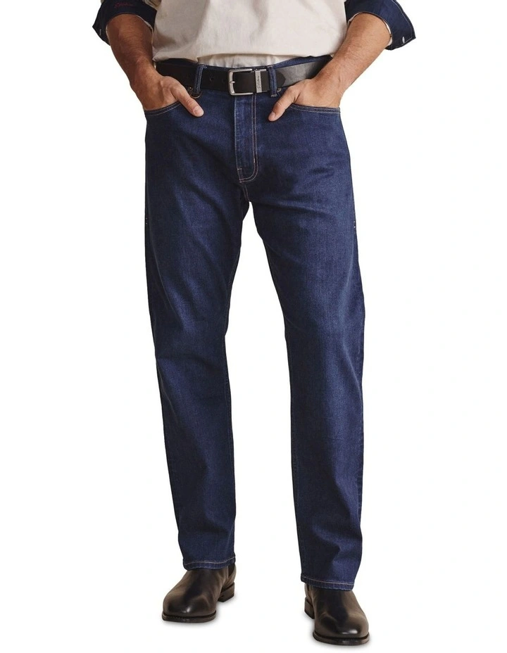 Kilmore 5 Pocket (Reg 32) Jean Mid Rise 1PAM00151R in Dark Wash image 1