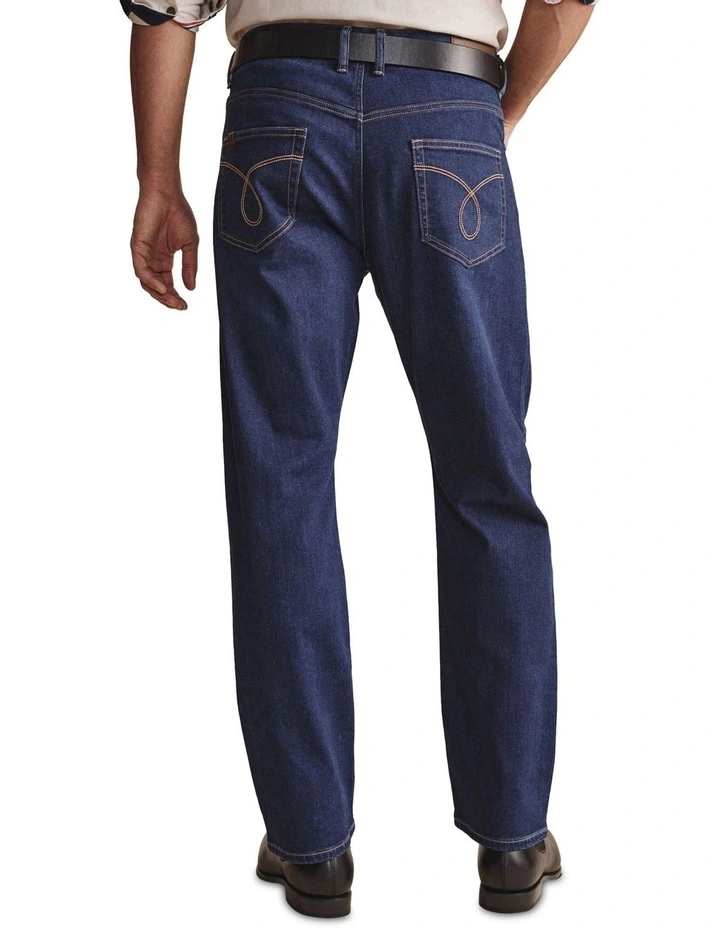 Kilmore 5 Pocket (Reg 32) Jean Mid Rise 1PAM00151R in Dark Wash image 2