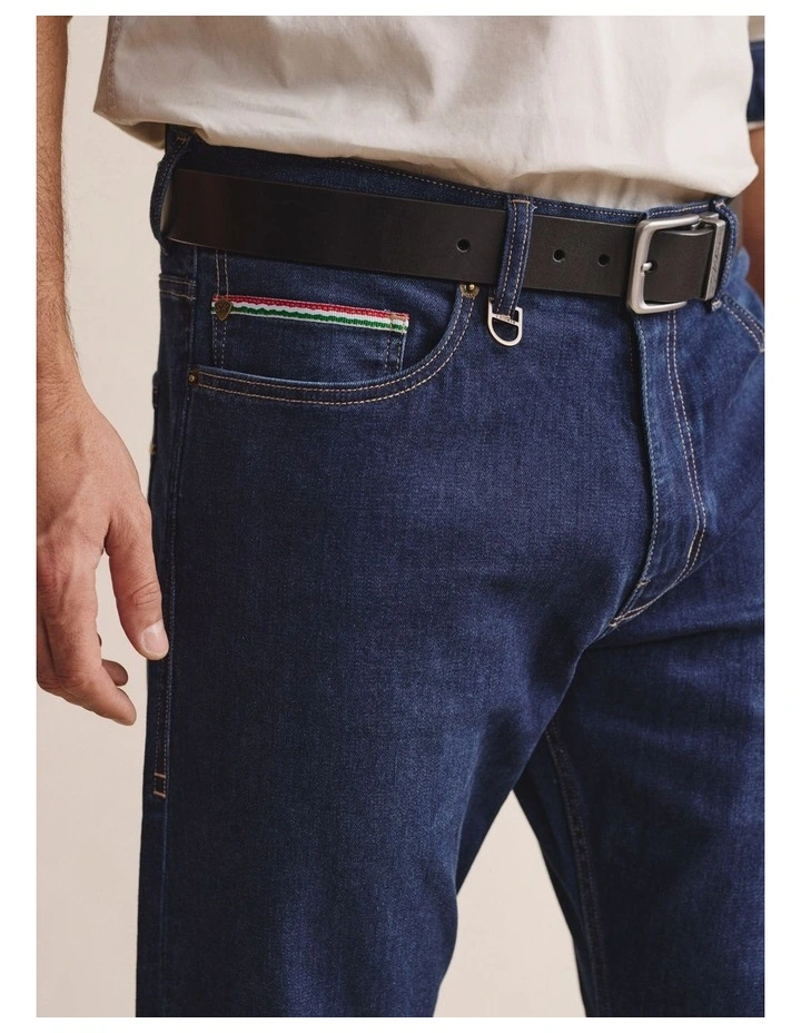 Kilmore 5 Pocket (Reg 32) Jean Mid Rise 1PAM00151R in Dark Wash image 3