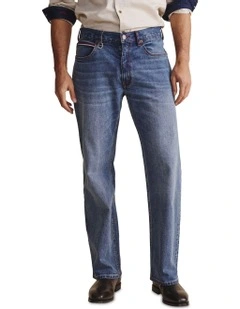 Geurie 5 Pocket (Reg 32) Mid Rise Jeans 1PAM00050R in Mid Wash
