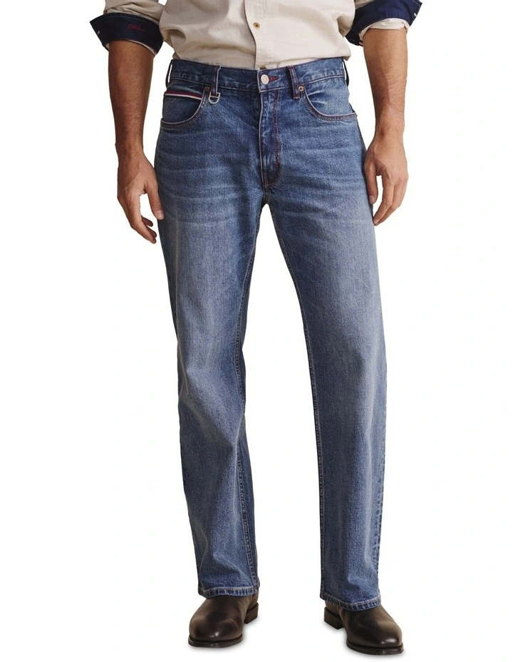 Geurie 5 Pocket (Reg 32) Mid Rise Jeans 1PAM00050R in Mid Wash image 1