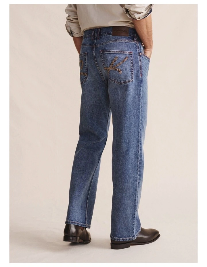 Geurie 5 Pocket (Reg 32) Mid Rise Jeans 1PAM00050R in Mid Wash image 2