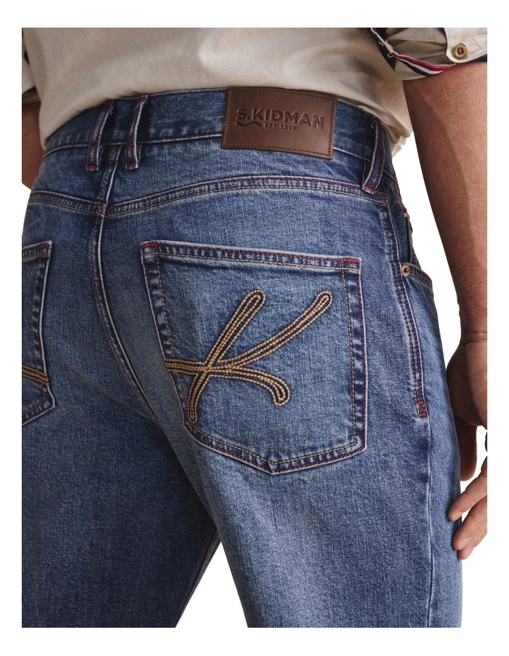 Geurie 5 Pocket (Reg 32) Mid Rise Jeans 1PAM00050R in Mid Wash image 4