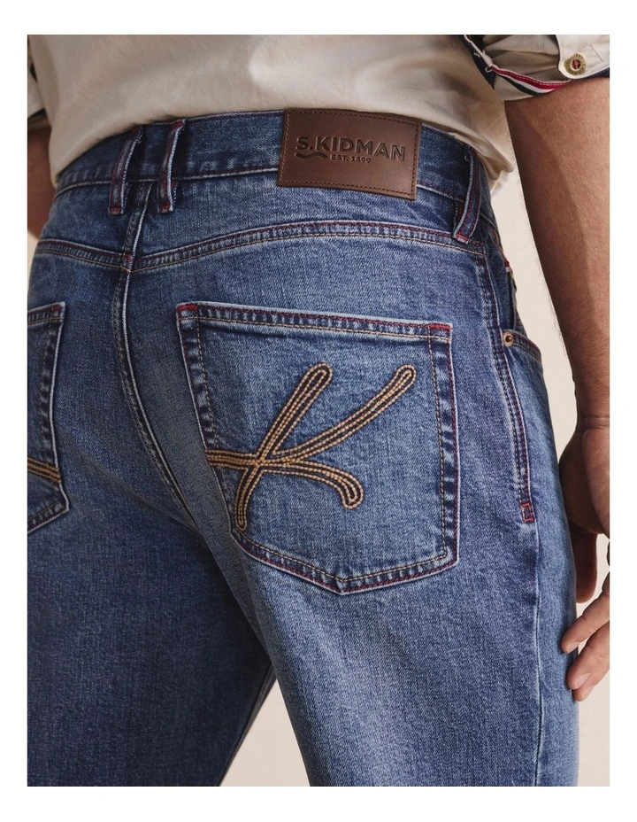 Geurie 5 Pocket (Long 38) Mid Rise Jean 1PAM00050L in Mid Wash image 3