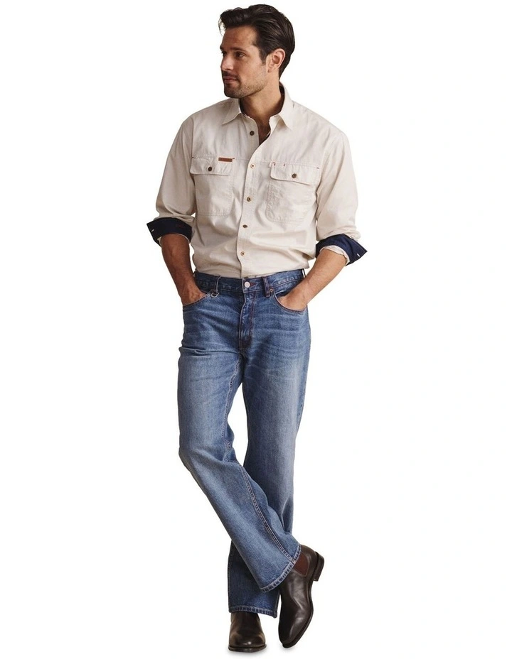 Geurie 5 Pocket (Long 38) Mid Rise Jean 1PAM00050L in Mid Wash image 3