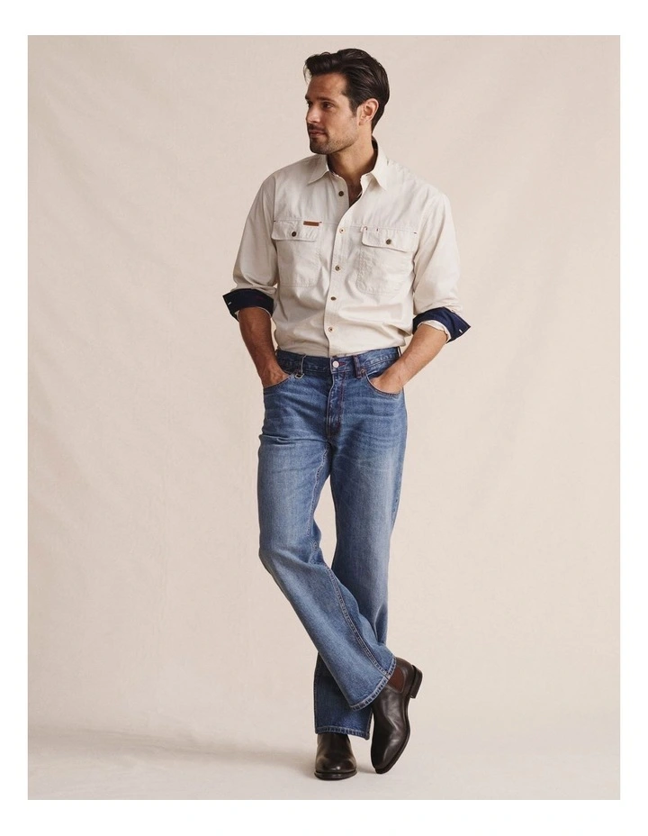 Geurie 5 Pocket (Long 38) Mid Rise Jean 1PAM00050L in Mid Wash image 4