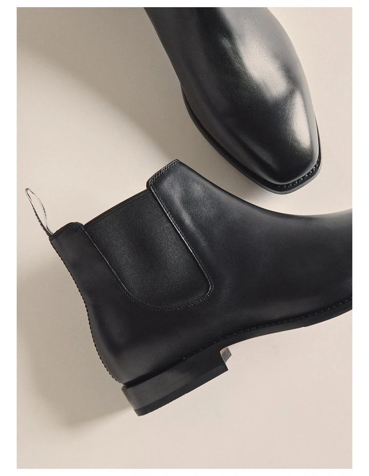 Sidney Boot in Black Wide K0001WBLK image 4