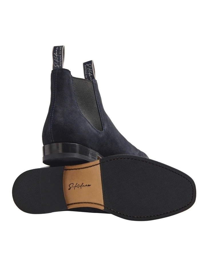 Durham Suede Boot in Navy K0002 NAV image 3