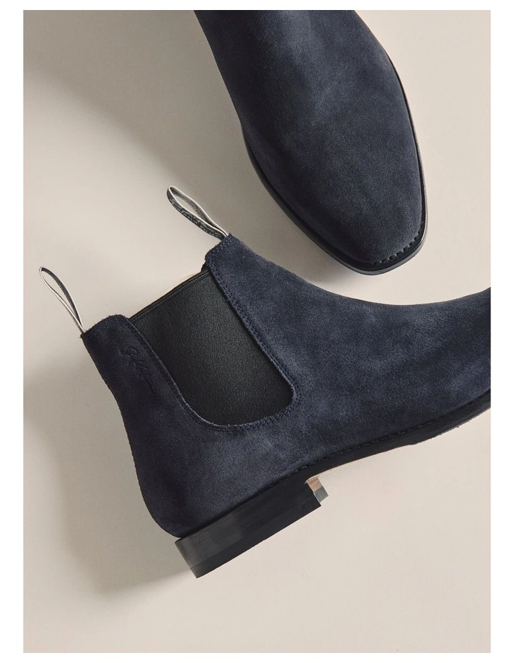 Durham Suede Boot in Navy K0002 NAV image 4