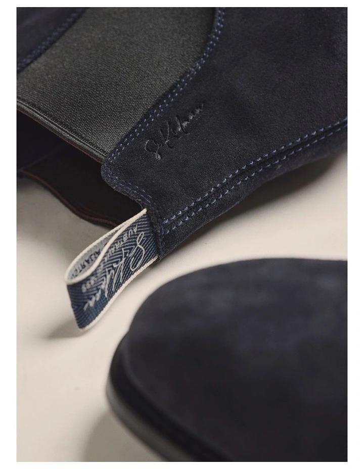 Durham Suede Boot in Navy K0002 NAV image 5