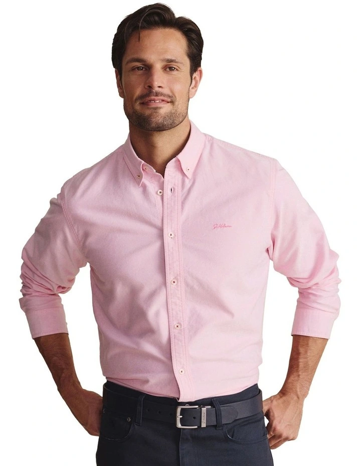 Aberdeen Long Sleeve Shirt in Pale Pink image 1