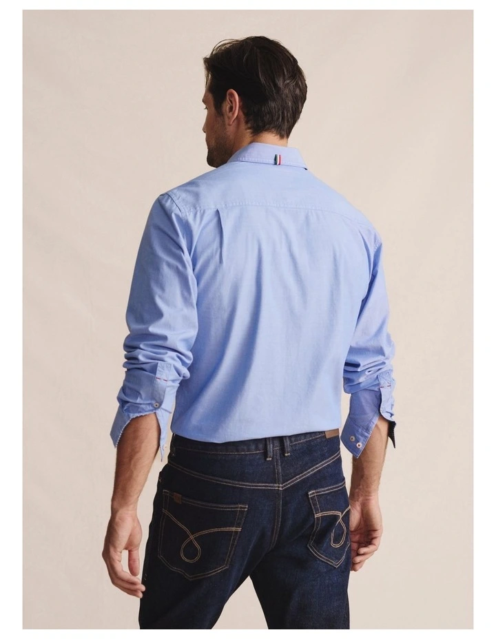 Galston Long Sleeve Shirt in Blue image 2